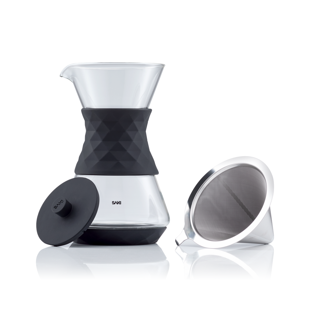 Premium Pour Over Glass Coffee Maker – Pure Flavor, No Bitterness, Customizable Brew Strength