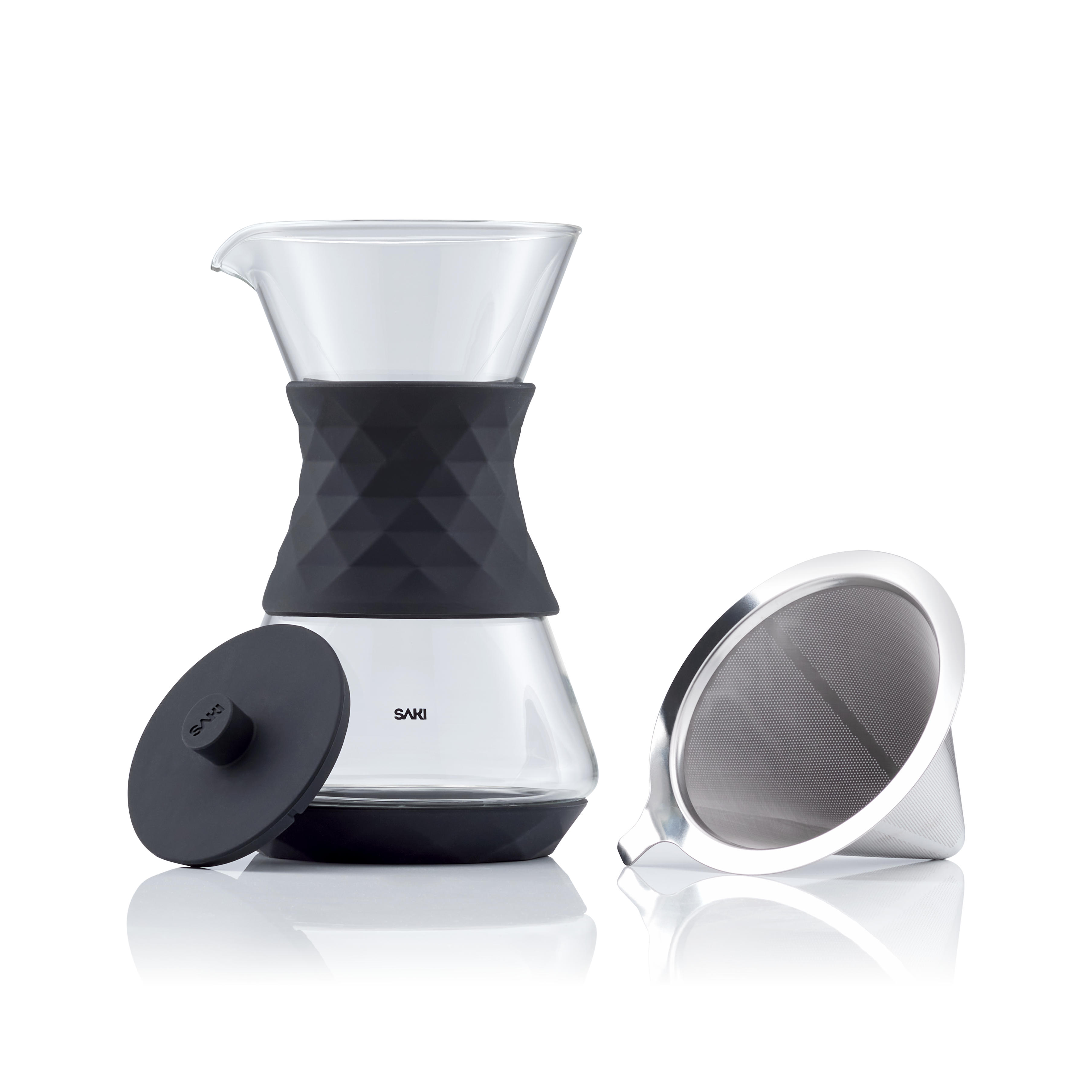Premium Pour Over Glass Coffee Maker – Pure Flavor, No Bitterness, Customizable Brew Strength
