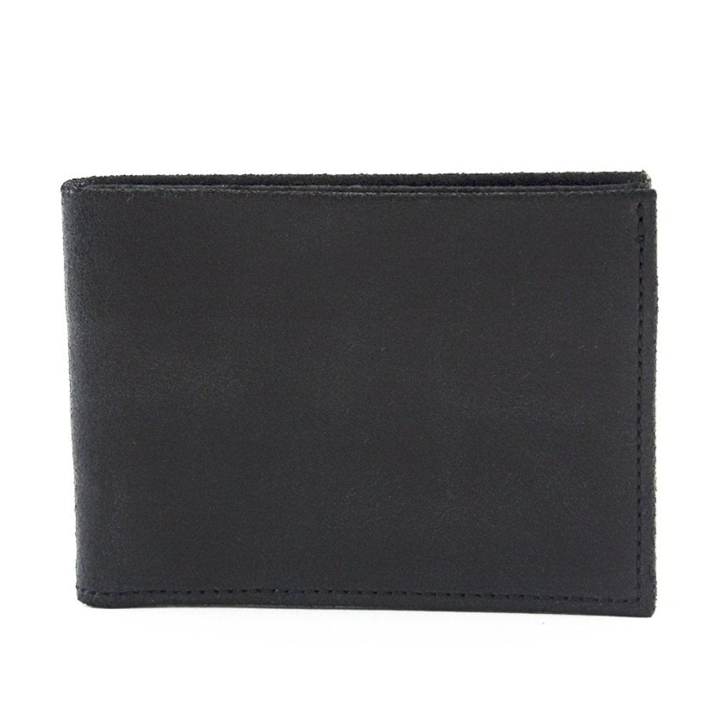 Black Distressed Leather Wallet | BPW100A