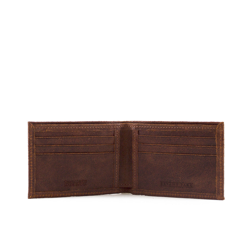 Cognac Distressed Leather Wallet | BPW100AC