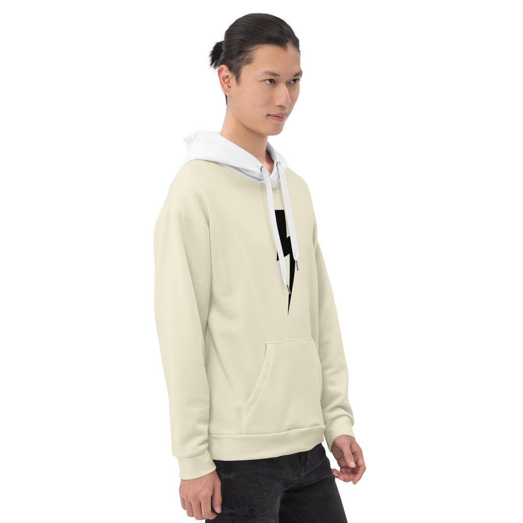 Black minimalist hoodie with premium streetwear style and bold details
