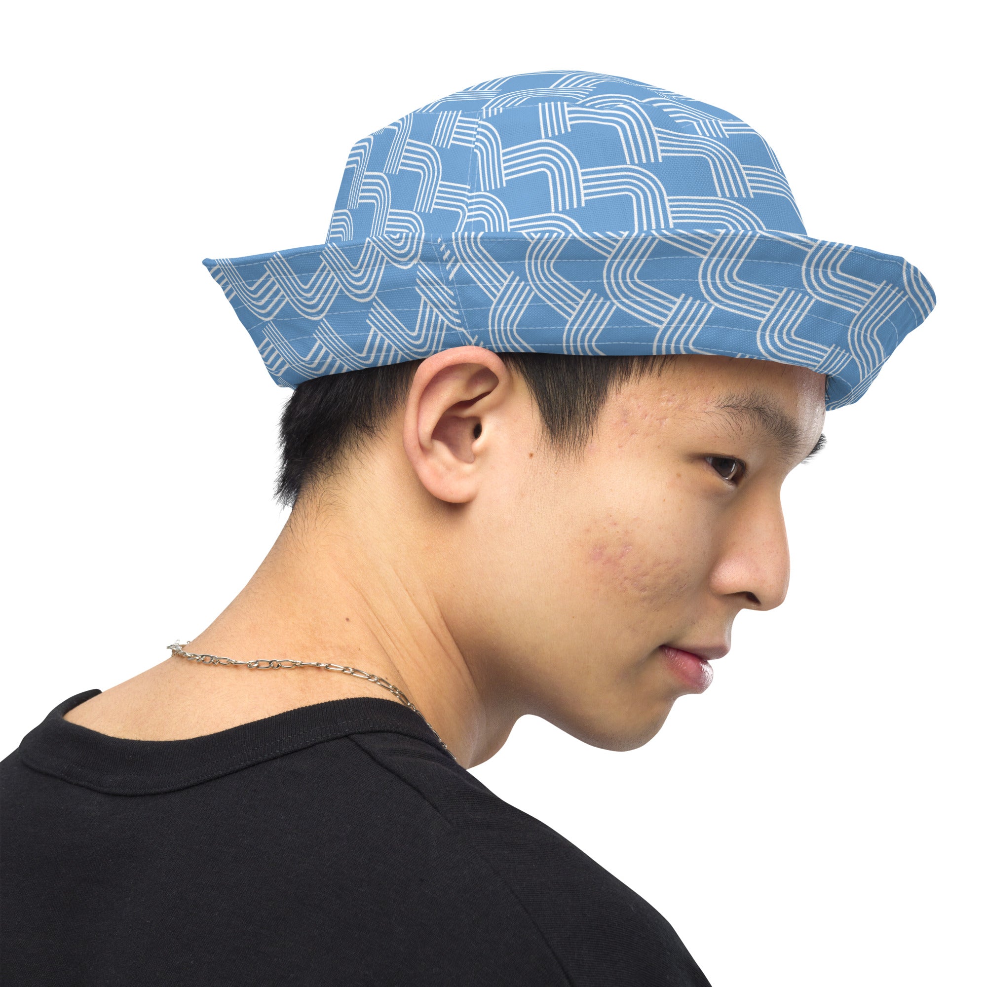 bucket hat — a widely recognized fashion staple 
reversible bucket hat — targets the hat’s key feature and trend appeal 
sun protection hat / sun hat — aligns with its functional use for outdoor wear 
