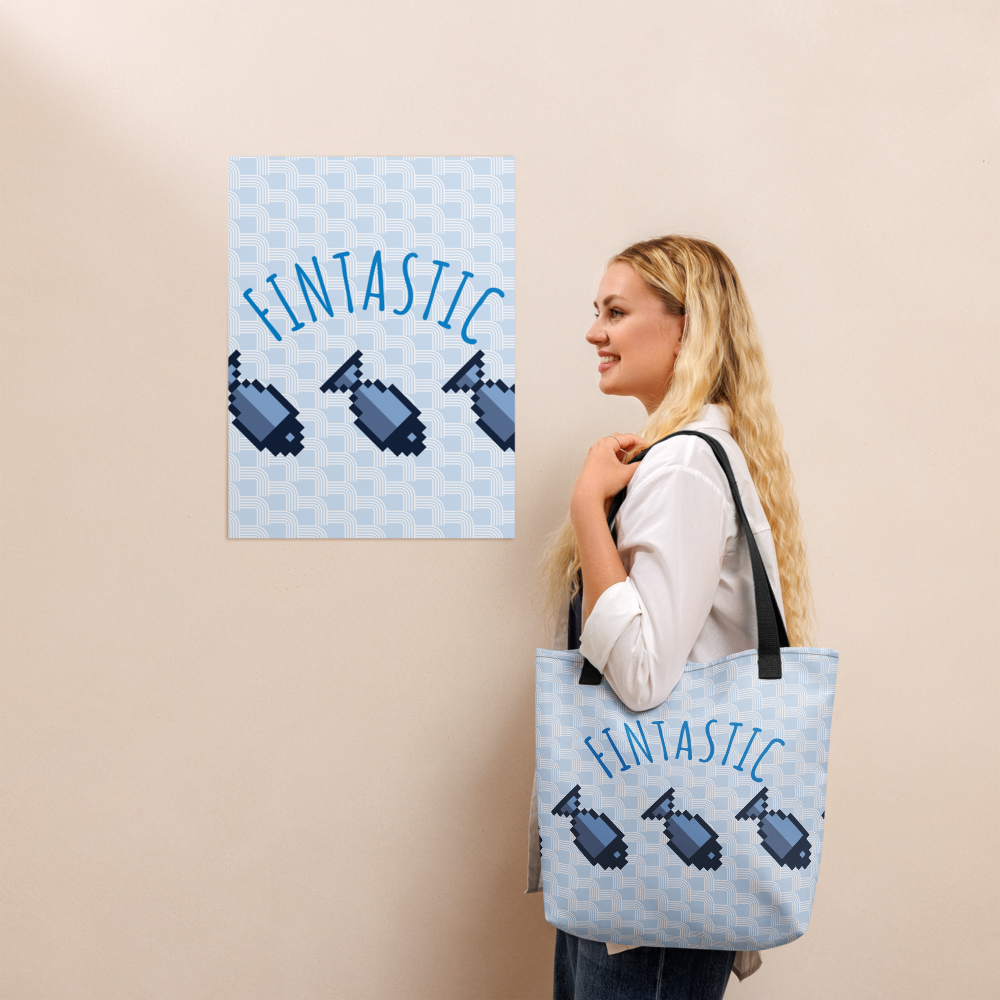 Bold FINTASTIC tote bag with playful fish print, durable and reusable
Stylish tote bag for beach, groceries, and everyday adventures
Pixel fish print tote bag with eco-conscious design and sturdy build
Versatile FINTASTIC tote bag, perfect for shopping or seaside escapes
High-quality tote bag with ocean-inspired fish graphic and strong handles
Reusable polyester tote bag with bold design for daily errands
FINTASTIC fish design canvas tote bag with ample storage space
Eye-catching fish print tote bag for cas