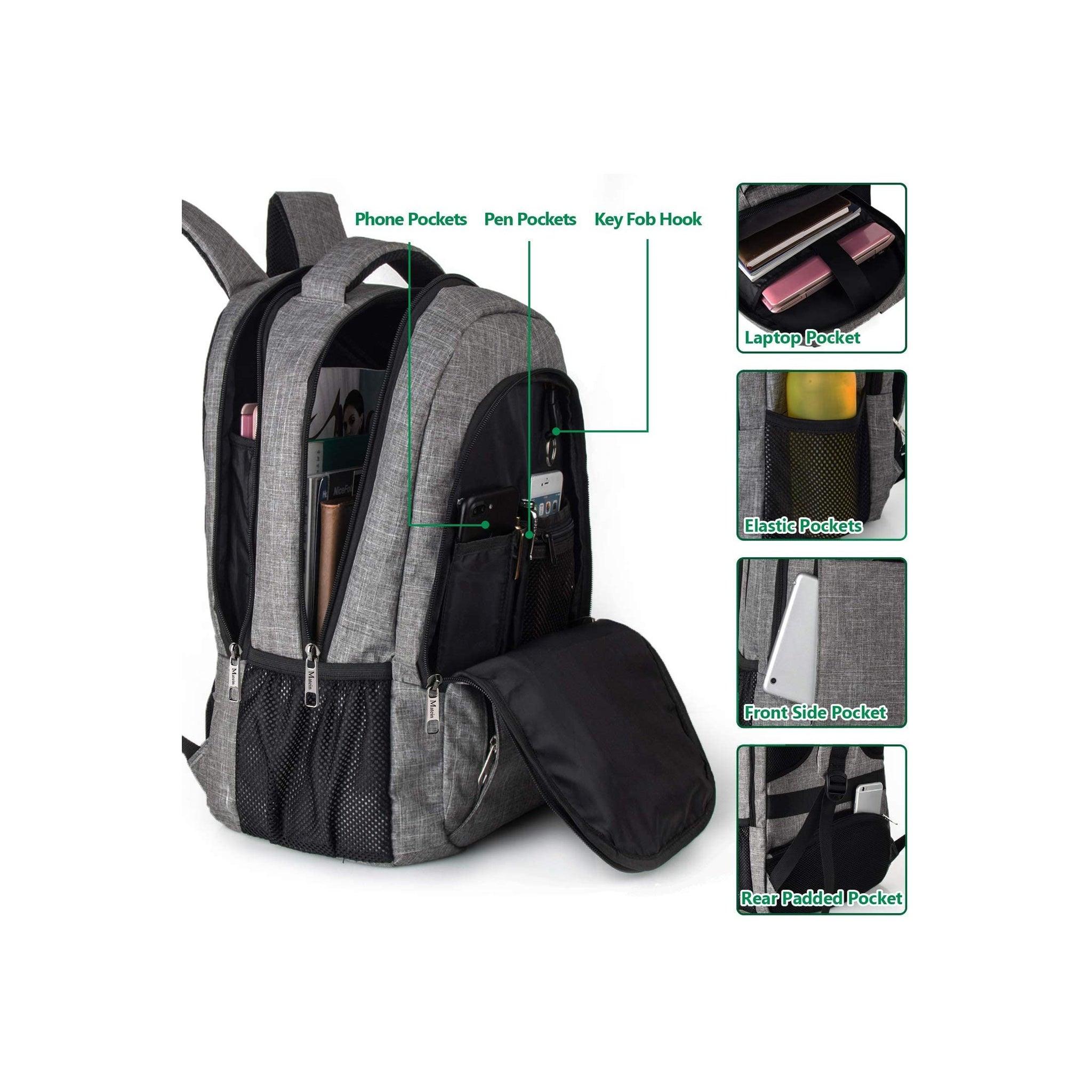 ravel backpack with USB charging port
water-resistant anti-theft backpack
laptop travel backpack with hidden pocket
USB port travel backpack anti-theft
travel backpack with luggage strap and USB port