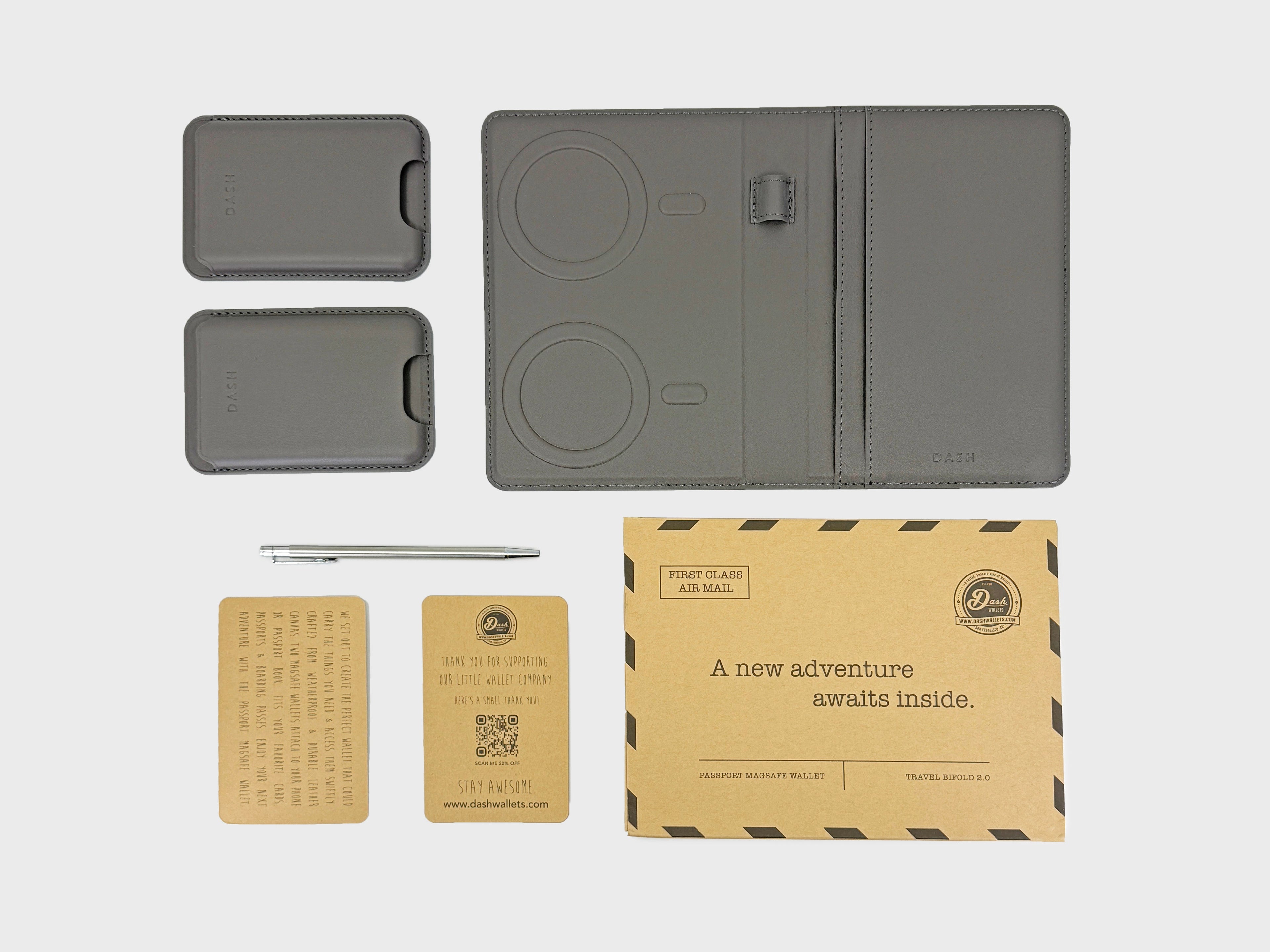 Passport Journal - Travel Pen, Bifold, 2x MagHolders