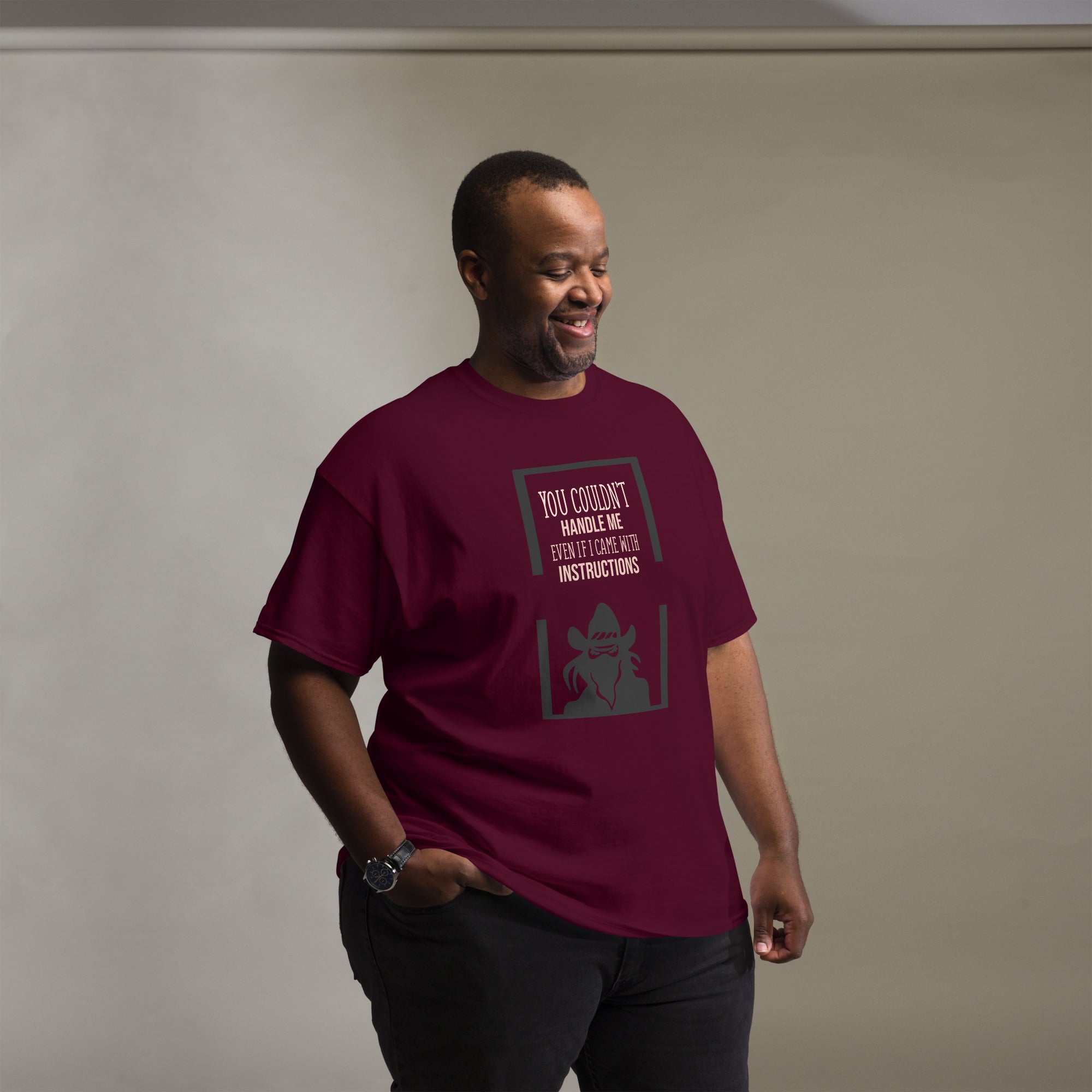 Premium cotton funny quote shirt for casual and streetwear outfits
