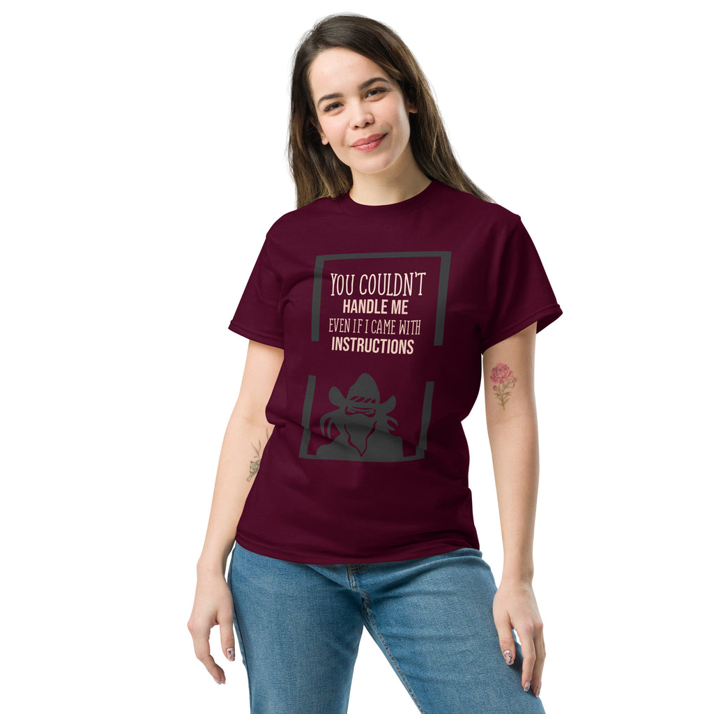 Premium cotton funny quote shirt for casual and streetwear outfits
